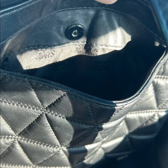 Michael Kors Black Quilted Backpack - Picture 8 of 13